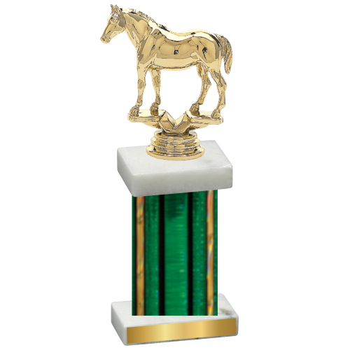 Single Green Glacier Horses Trophy