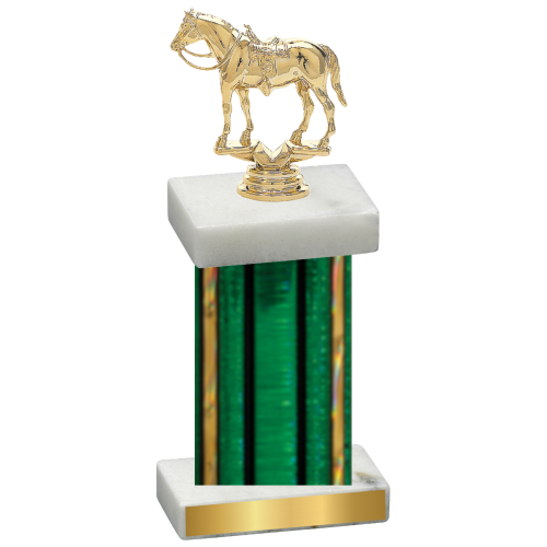 Single Green Glacier Horses Trophy