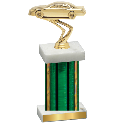 Single Green Glacier Cars Trophy