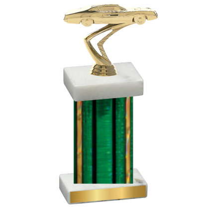 Single Green Glacier Cars Trophy