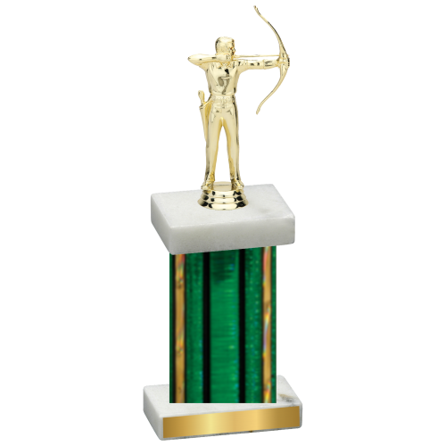 Single Green Glacier Archery Trophy