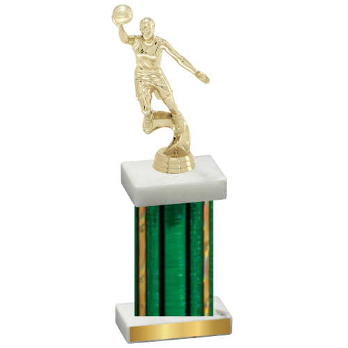 Single Green Glacier Basketball Trophy