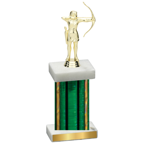 Single Green Glacier Archery Trophy