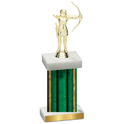 Single Green Glacier Archery Trophy