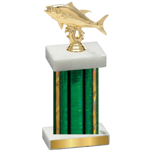 Single Green Glacier Fishing Trophy