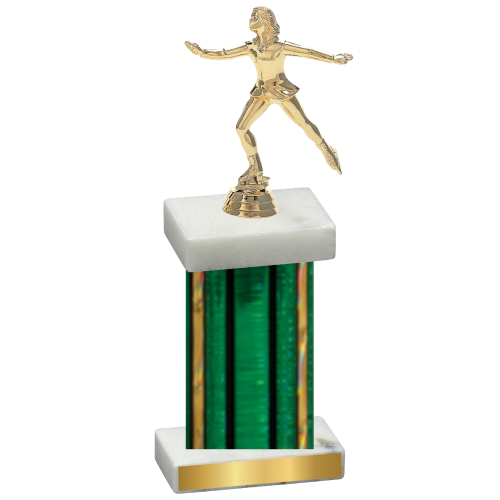 Single Green Glacier Skater Trophy