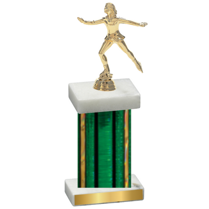 Single Green Glacier Skater Trophy