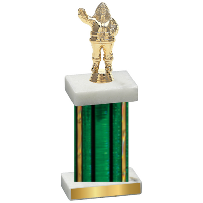 Single Green Glacier Holiday Trophy