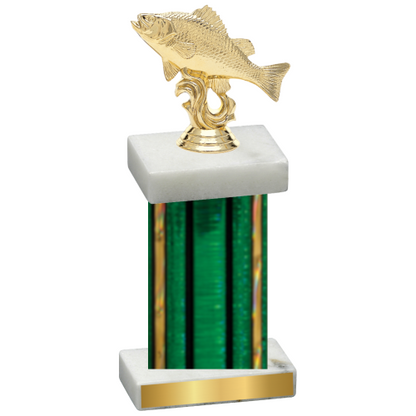 Single Green Glacier Fishing Trophy