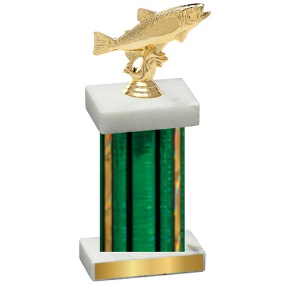 Single Green Glacier Fishing Trophy