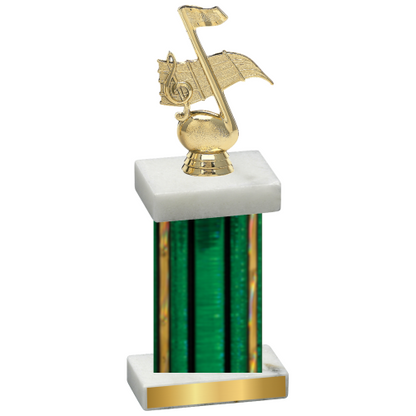 Single Green Glacier Music Trophy