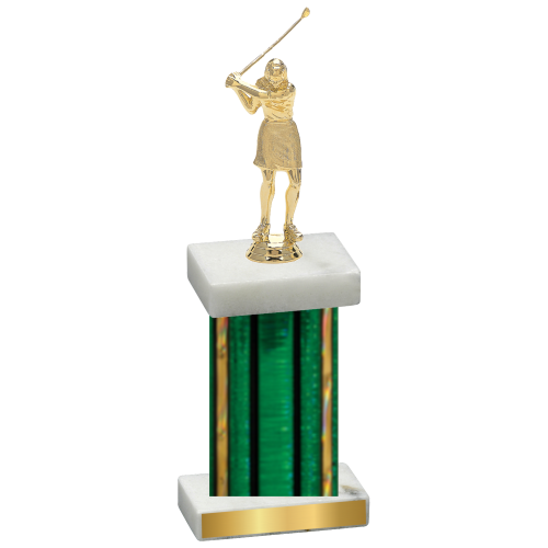 Single Green Glacier Golf Trophy