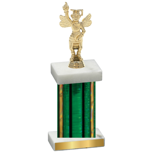 Single Green Glacier Academics Trophy