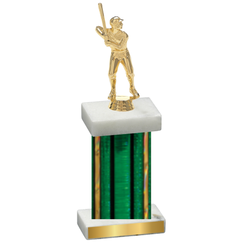 Single Green Glacier Baseball Trophy