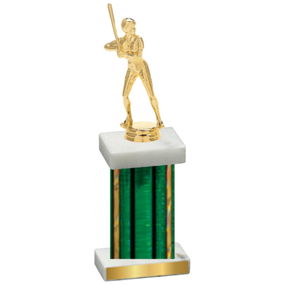 Single Green Glacier Softball Trophy