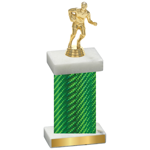 Single Green Carbon Fiber Rugby Trophy