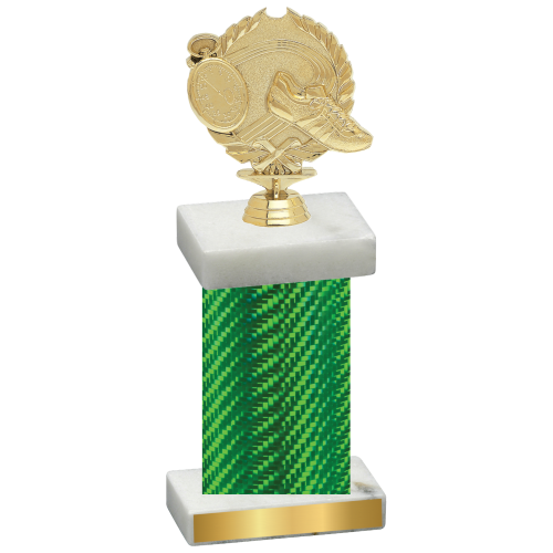 Single Green Carbon Fiber Running Trophy