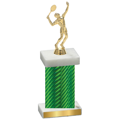 Single Green Carbon Fiber Tennis Trophy