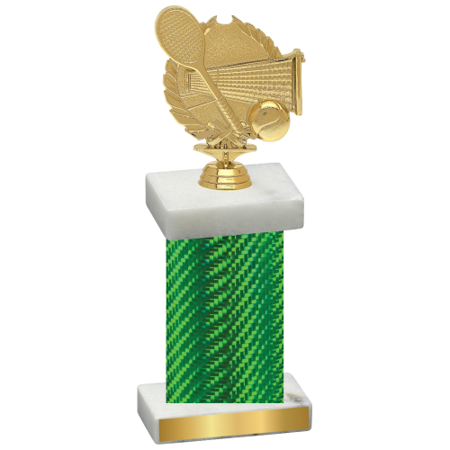 Single Green Carbon Fiber Tennis Trophy