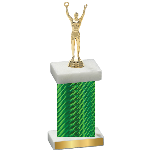 Single Green Carbon Fiber Victory Trophy