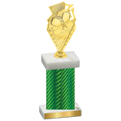 Single Green Carbon Fiber Pickleball Trophy