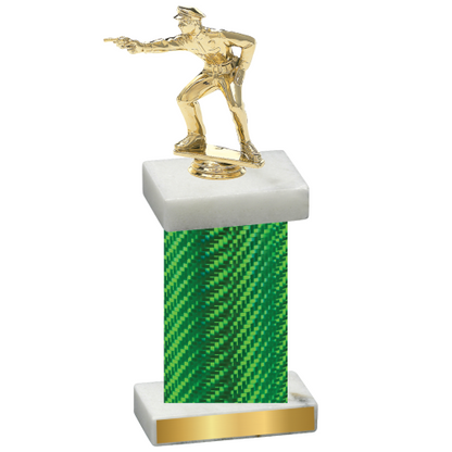 Single Green Carbon Fiber Shooter Trophy