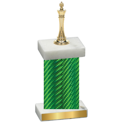 Single Green Carbon Fiber Chess Trophy