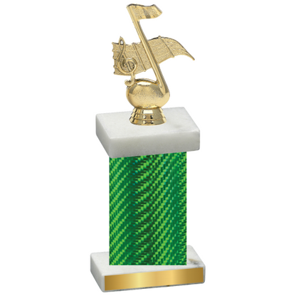 Single Green Carbon Fiber Music Trophy