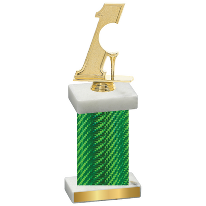 Single Green Carbon Fiber Golf Trophy