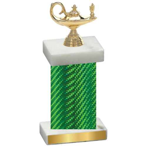 Single Green Carbon Fiber Academics Trophy