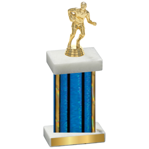 Single Blue Glacier Rugby Trophy