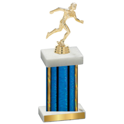 Single Blue Glacier Running Trophy