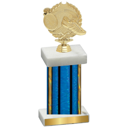 Single Blue Glacier Running Trophy