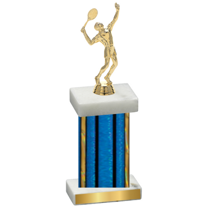 Single Blue Glacier Tennis Trophy