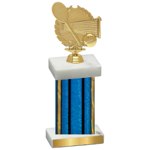 Single Blue Glacier Tennis Trophy