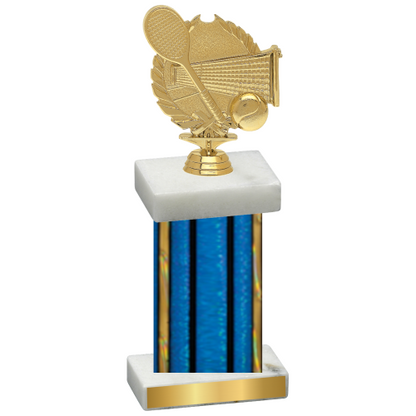 Single Blue Glacier Tennis Trophy