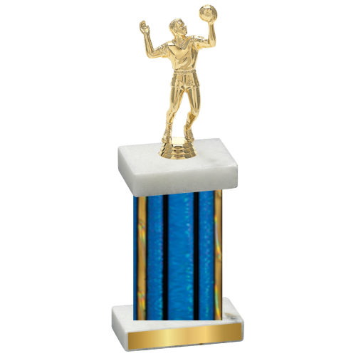 Single Blue Glacier Volleyball Trophy