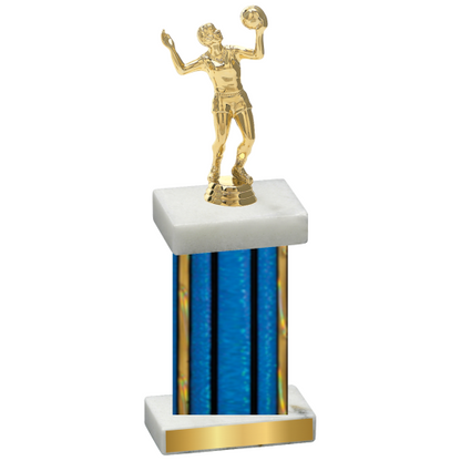 Single Blue Glacier Volleyball Trophy