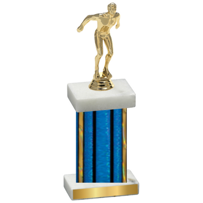 Single Blue Glacier Swimming Trophy