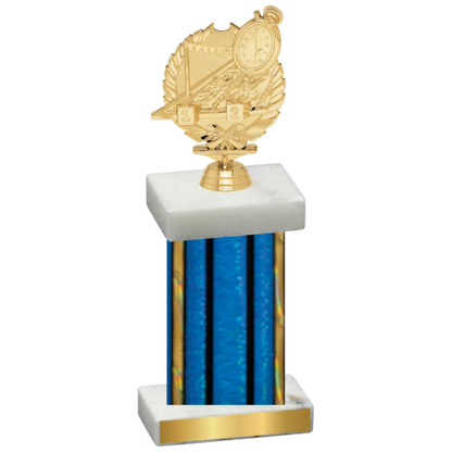 Single Blue Glacier Swimming Trophy