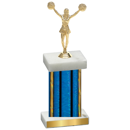 Single Blue Glacier Cheerleading Trophy