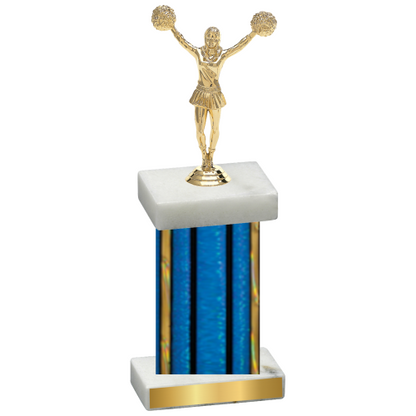 Single Blue Glacier Cheerleading Trophy