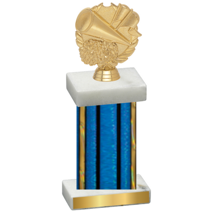 Single Blue Glacier Cheerleading Trophy