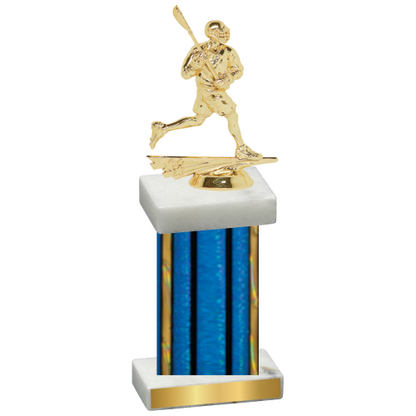 Single Blue Glacier Lacrosse Trophy