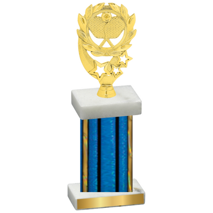 Single Blue Glacier Pickleball Trophy