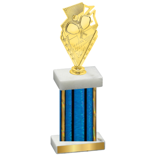 Single Blue Glacier Pickleball Trophy