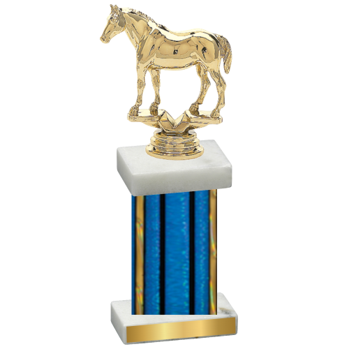 Single Blue Glacier Horses Trophy