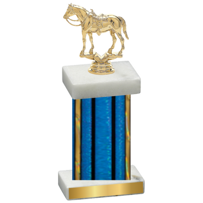 Single Blue Glacier Horses Trophy