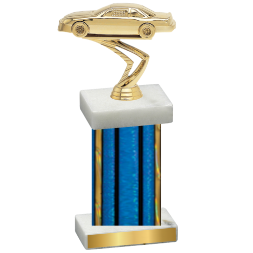 Single Blue Glacier Cars Trophy