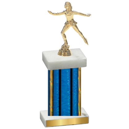 Single Blue Glacier Skater Trophy